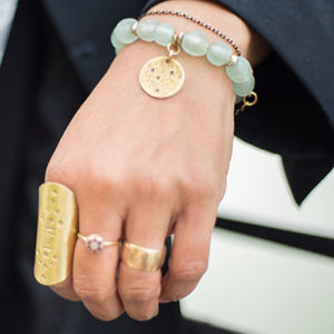 rings and bracelet