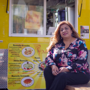 owner and her food cart